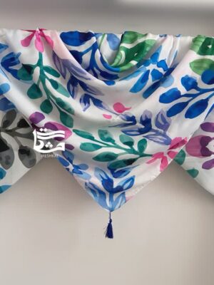 Diamond style watercolor cotton scarf 6