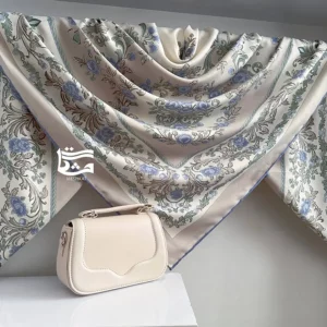 ست کیف و روسری کرم